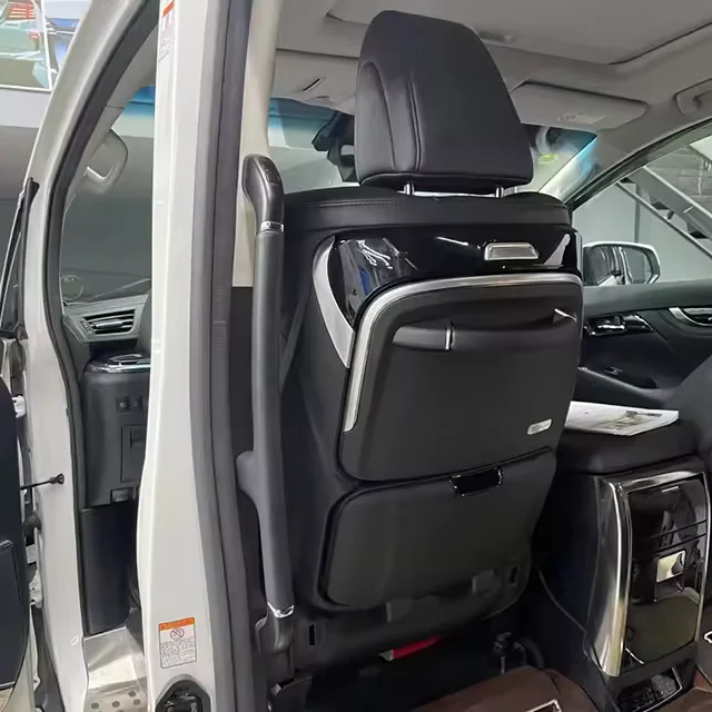 Backboard Folding Table  Strap Radio Foot Rest Atmosphere Light Time Display Small Table  for Alphard Vellfire  30  2015 2016