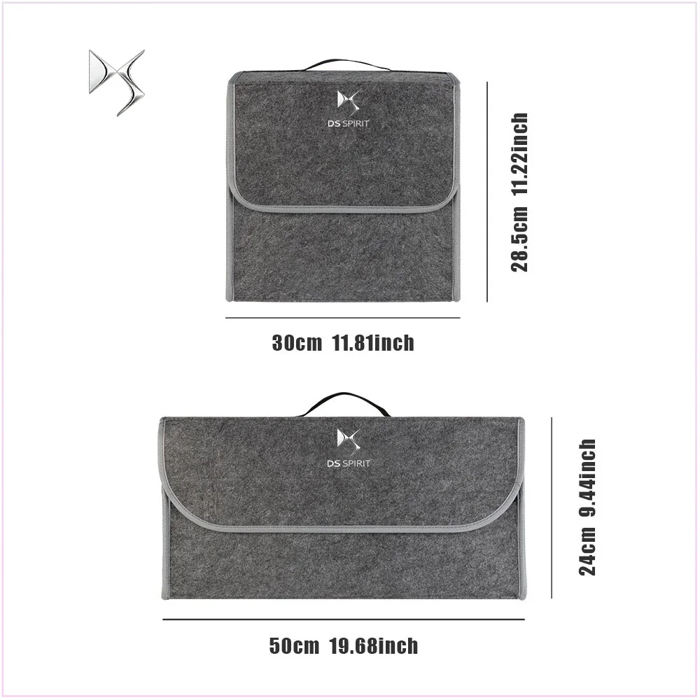 Car Trunk Large Capacity Sundries Storage Box Organizer Bag Tool Case for Citroen DS C4 Berlingo Celysee C3 C5 C1 2 Car Stickers