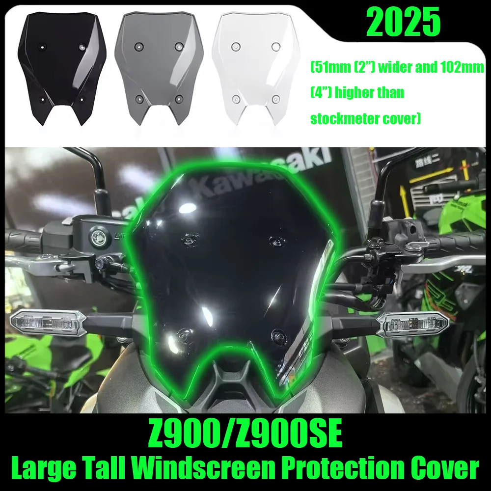 

Z900 Touring Windshield Wind Deflectors Visor For Kawasaki Z 900 SE ABS 2025 Motorcycle Large Tall Windscreen Protection Cover