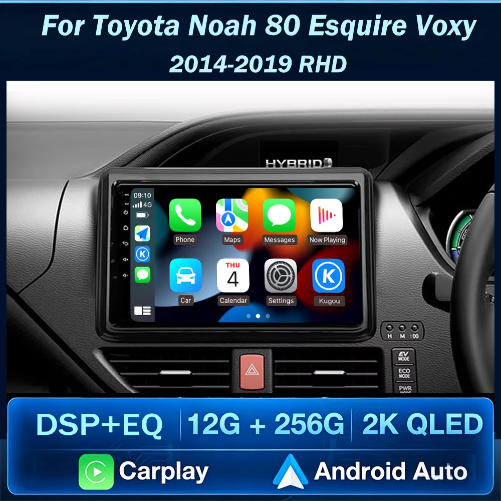 Car Radio Multimedia Player Android 10inch For Toyota Noah 80 Esquire Voxy 2014 2015 2016 2017 2018 2019 No 2din DVD Head Unit