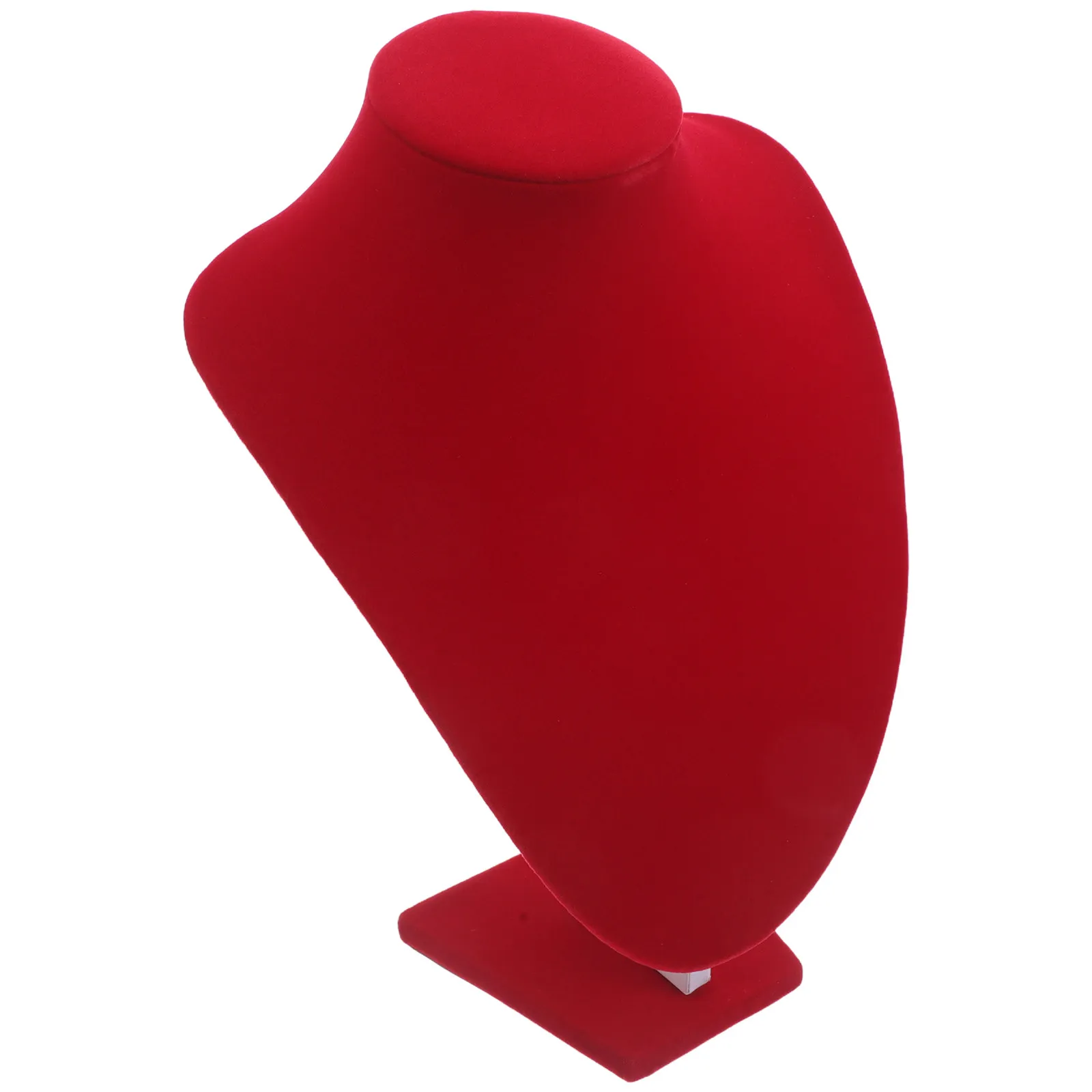 

Красный демонстрационный бюст для украшений: органайзер для свадебных украшений, подставка для кулонов и цепочек, манекен для фотосъемки, для бутиков и розничных магазинов