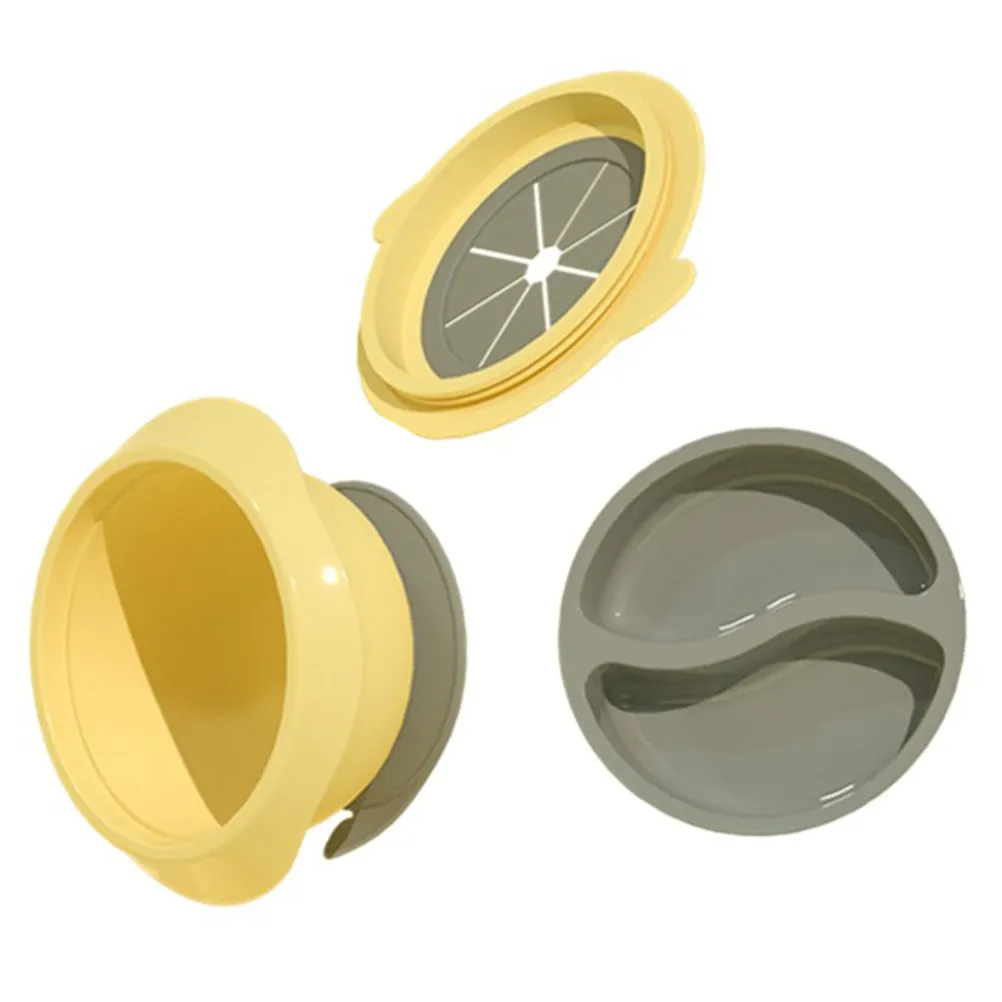 

Тарелка-присоска для малышей: непроливаемая, из премиального материала, портативная, компактная, можно мыть в посудомоечной машине