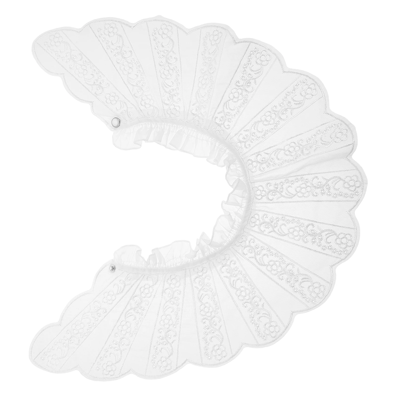 

Embroidered Fake Collar Collars for Women Inserts Detachable England Embroidery Lace False