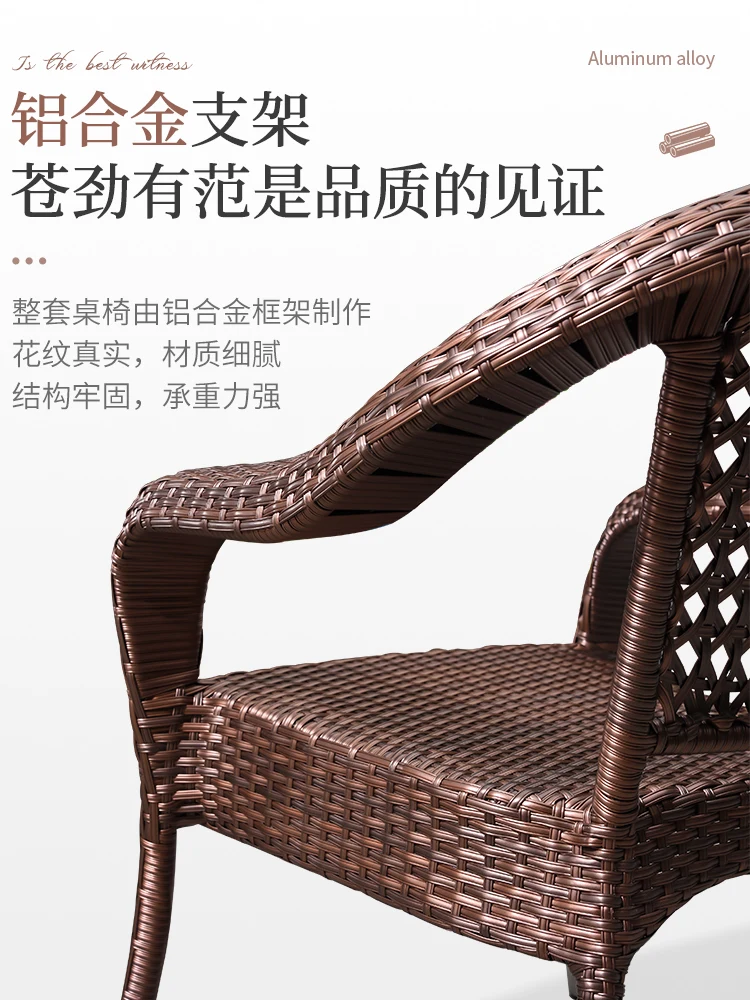 The product can be customized. Five piece set of outdoor garden rattan chairs, casual outdoor rattan chairs, outdoor terrace