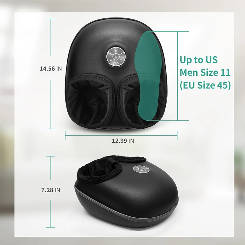 Medcursor Foot Massager Machine Shiatsu Kneading Heating Roller Muscle Relaxation Pain Relief Fully Wrapped Foot Massager