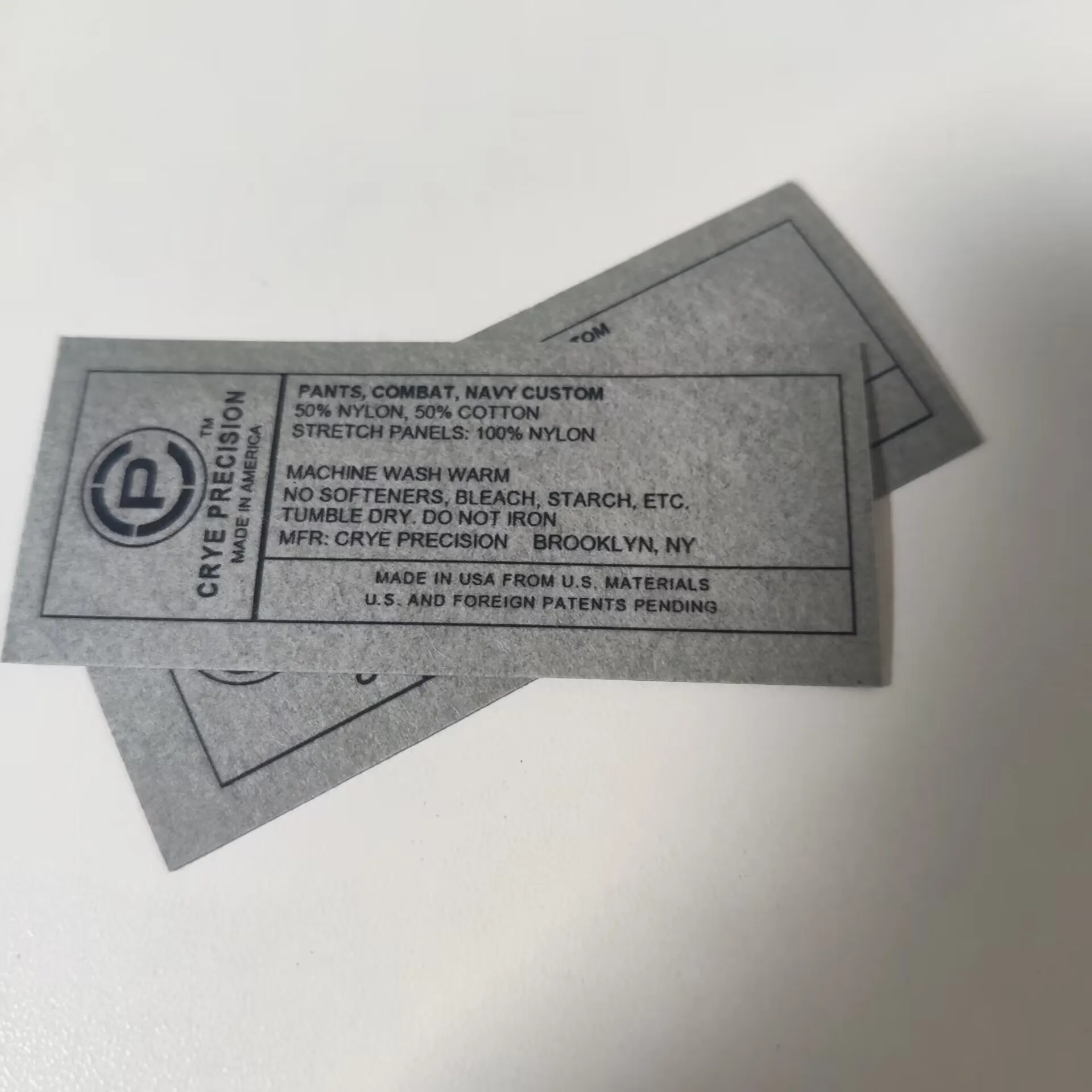 Tactical pants label g2 paper label/adhesive label gen2/gen3 frog suit logo g3 hot stamping label jpc2.0 hot stamping label