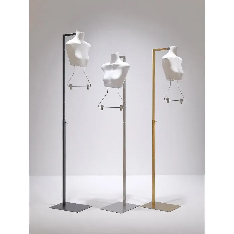 for High-end Clothing Store New Women's Clothing Model Prop Display Rack White Mannequin Special Person Table Rack Window