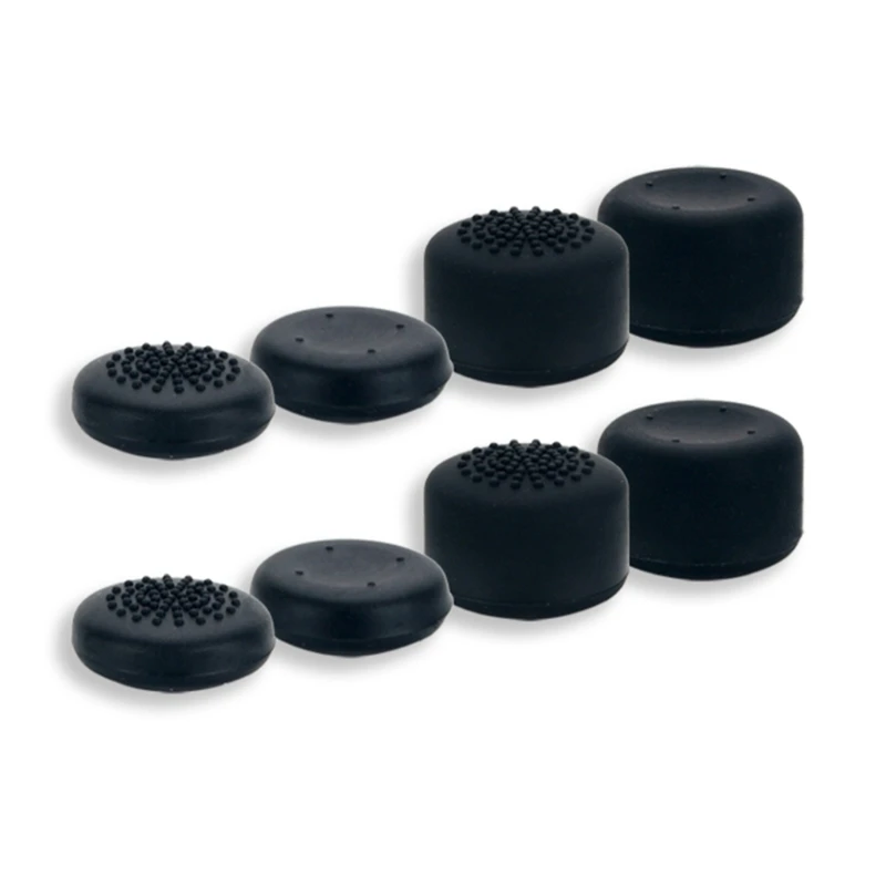 XD99 8PCS Non-slip Silicone Analog Joystick Thumbstick Thumb Stick Grip Caps Case- for Steam Deck Controller,Black