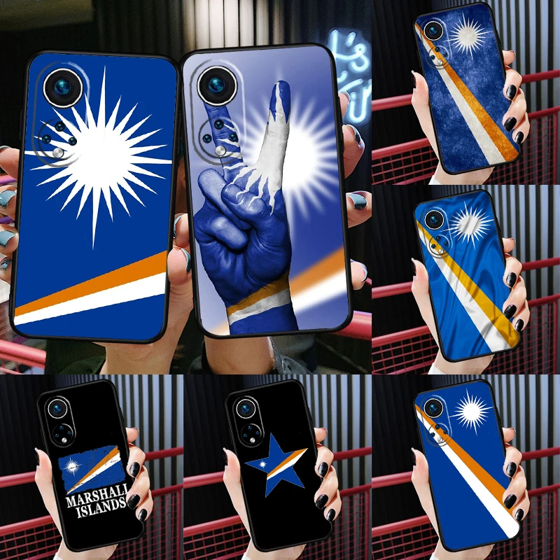 Marshall Islands Flag Case For Huawei Honor Magic 5 Lite X7 X8 X9a 50 70 P20 P40 P30 Pro P Smart Nova 9 5T Cover