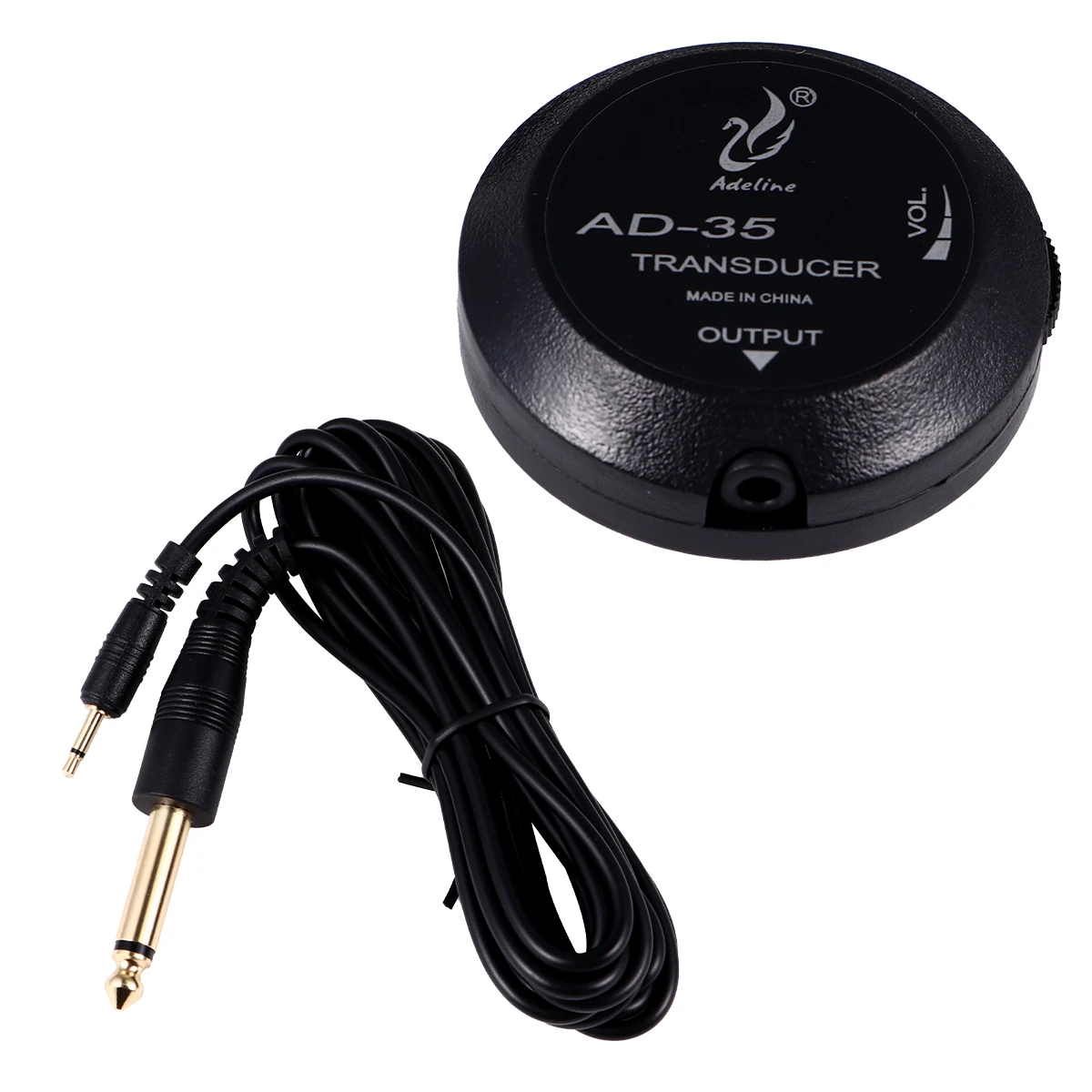 

Eco friendly Guitar Pickup Accessories Hole free Installation Adjustable Volume M Transducer High Quality Plastic