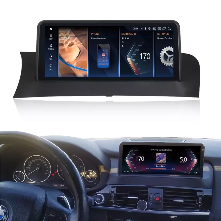 

Touch Screen 10.25" Android Upgrade Display Carplay GPS Radio For BMW X3 F25