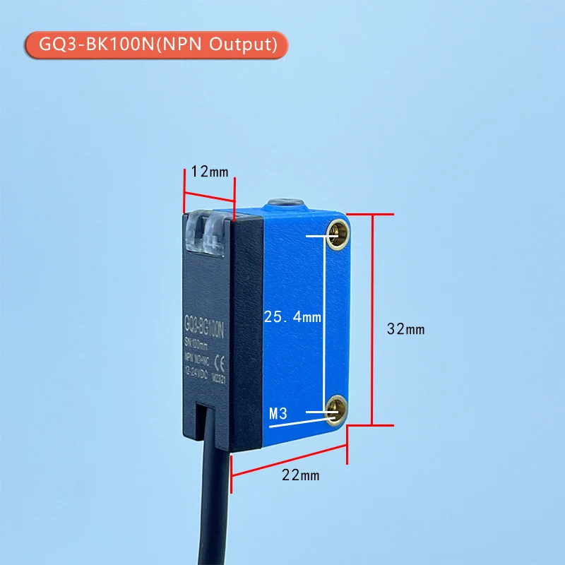 Photoelectric switch sensor - Bar-shaped light area diffuse reflection background suppression laser sensor