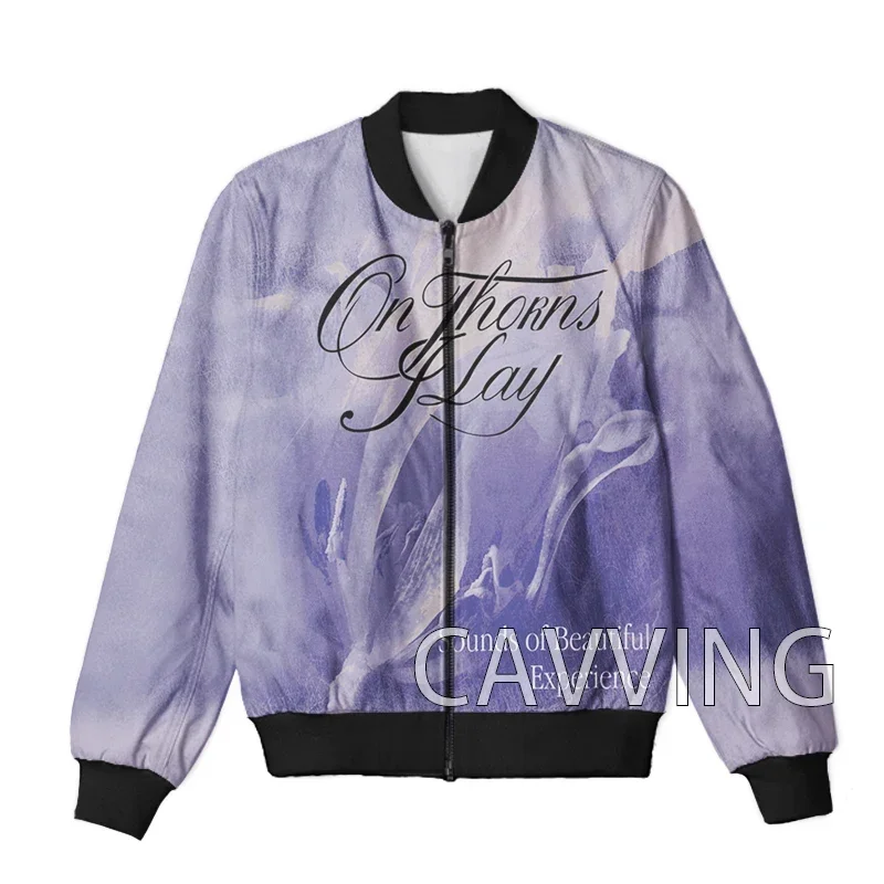 CAVVING 3D Printed  ON THORNS I LAY Rock   Zipper Bomber Jackets Men Overcoat Mens Coat Zip Up Jackets for Women/Men