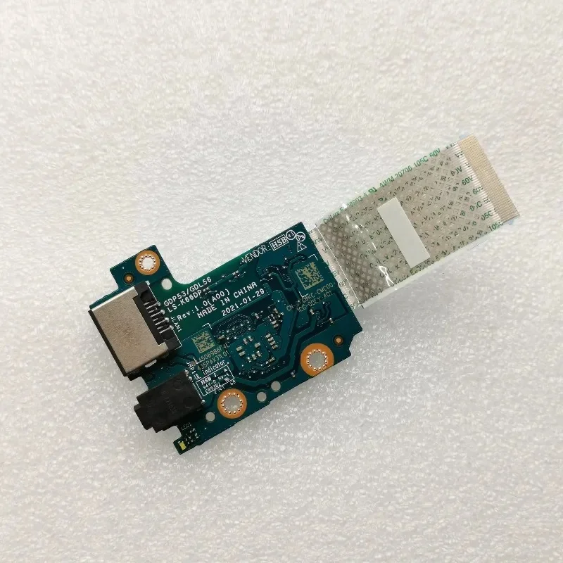 dl+New Network Interface Board for Dell G15 5511 5510 5515 LAN Sound Card LS-K66DP 07C6KC