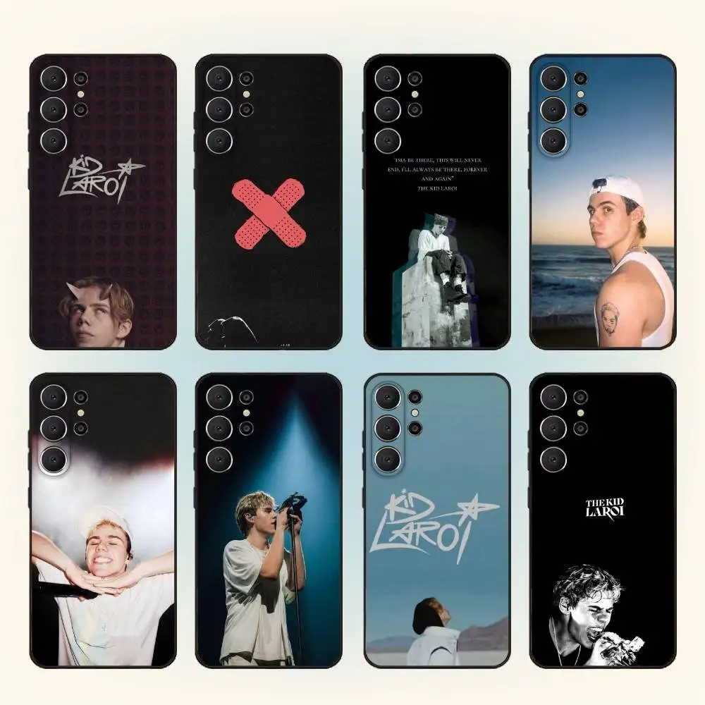 

SINGER The Kid L-Laroi Phone Case For Samsung S26,S25,24,23,22,30,21,10,9,Ultra,Plus,Lite,FE Soft Black Case