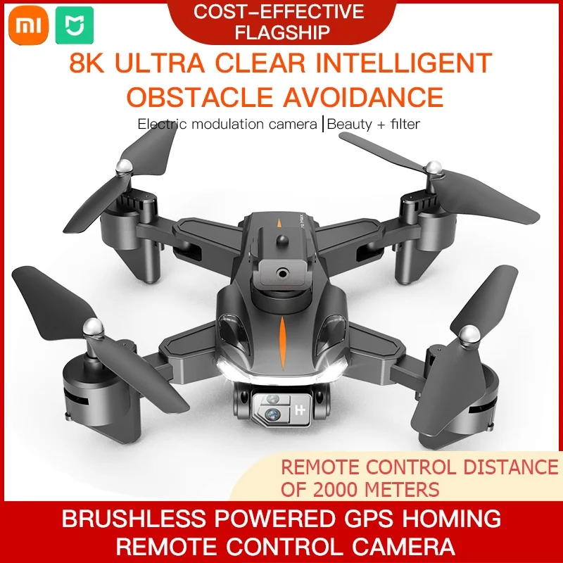 Xiaomi-Dron MIJIA P11 Max, 8K, 5G, GPS, fotografía aérea HD profesional, doble cámara, prevención de obstáculos, ANC, cuadricóptero sin escobillas, 10000M