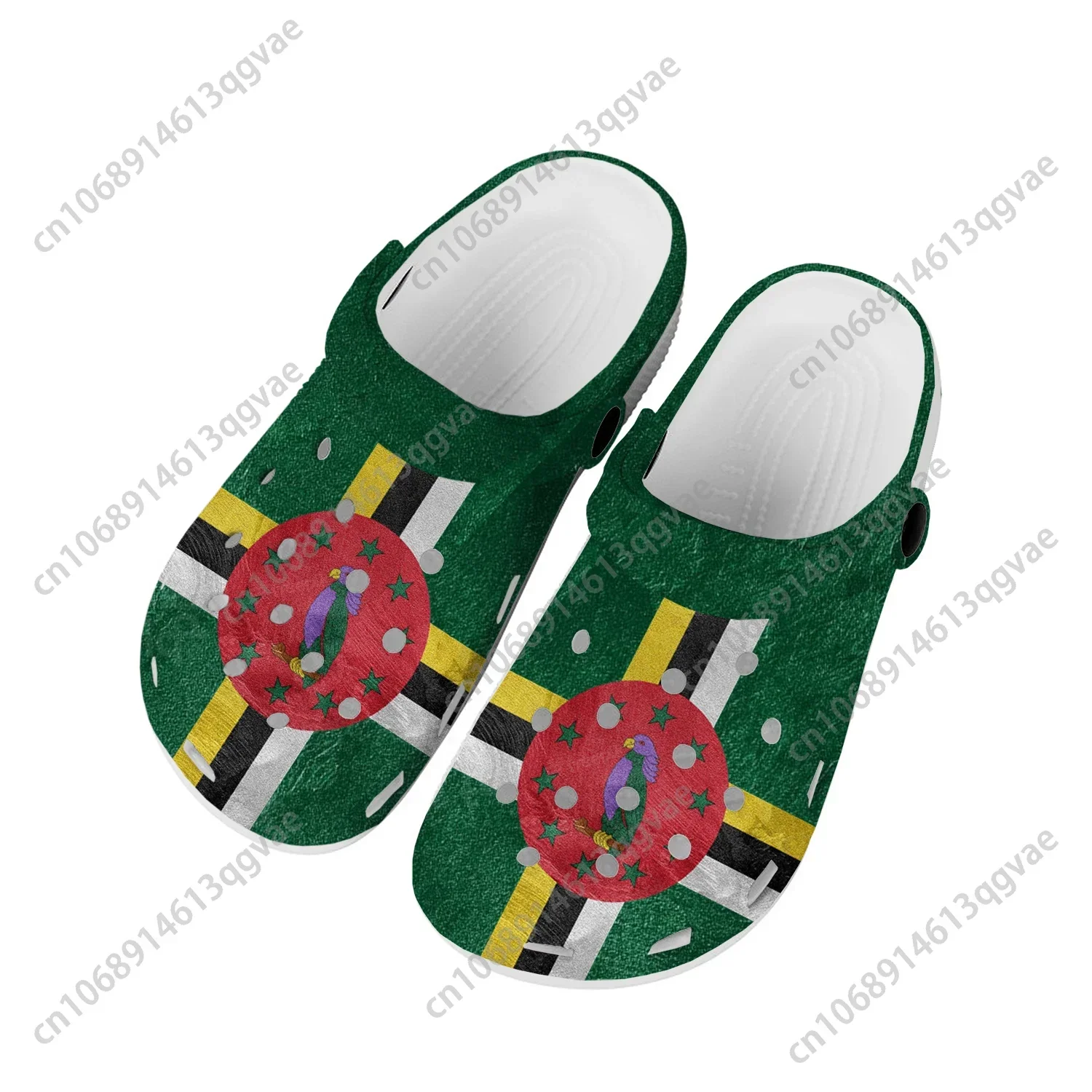 Commonwealth of Dominica Flag Home Clogs Custom Water Shoes Mens Womens Teenager Shoe Garden Clog Breathable Beach Hole Slippers