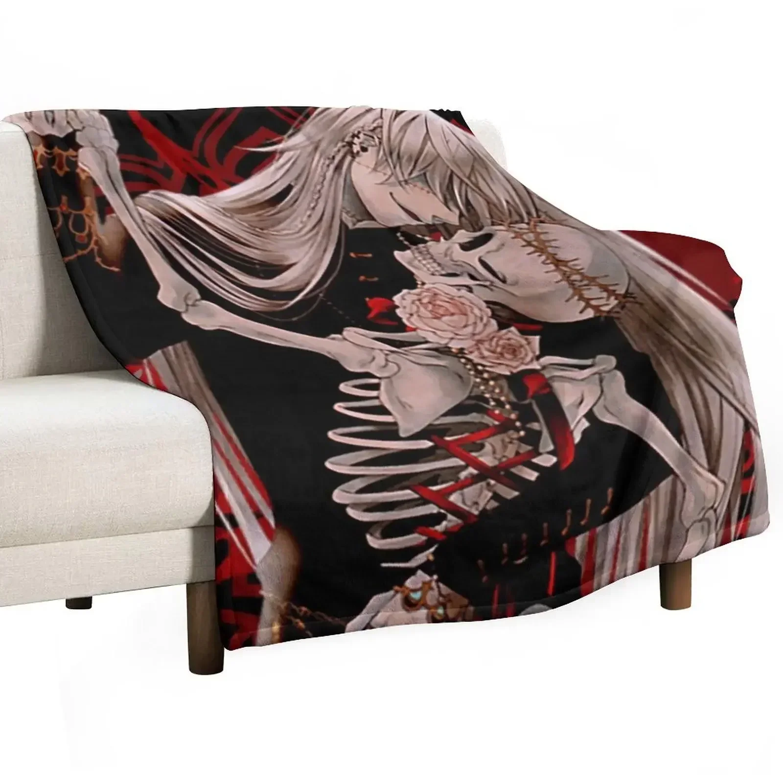 

Undertaker Black Butler Throw Blanket Decoratives Camping Blankets