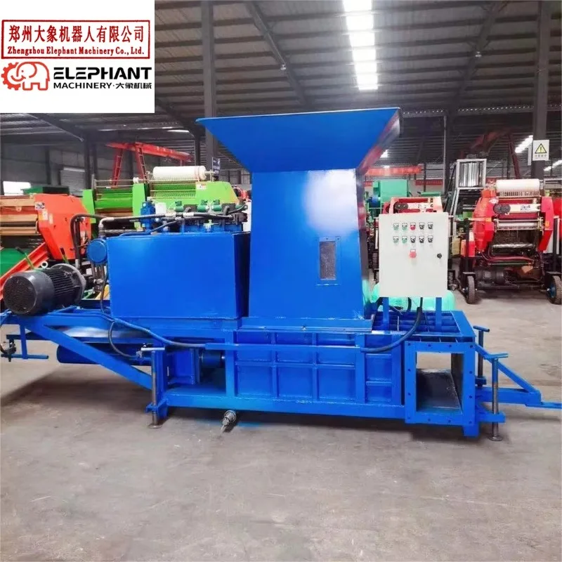 Automatic Hydraulic Motor Straw Square Bag Baler Silage Horizontal Packing Baling Press Machine High Productivity Leabon