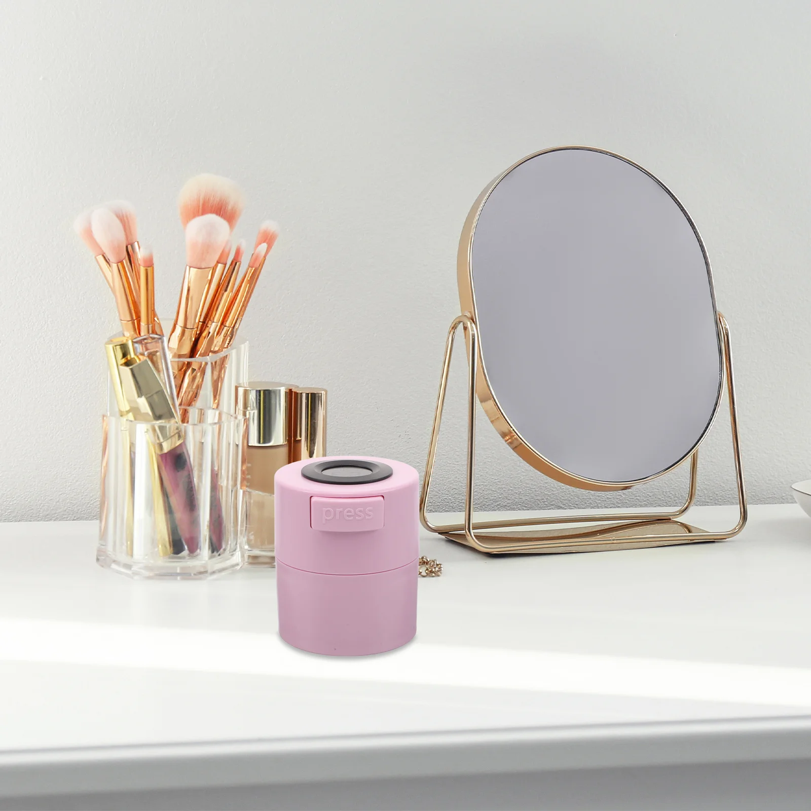 Airtight Lash Glue Storage Jar Eyelash Extension Holder With Temperature Humidity Display Leak-Proof Container For Salon