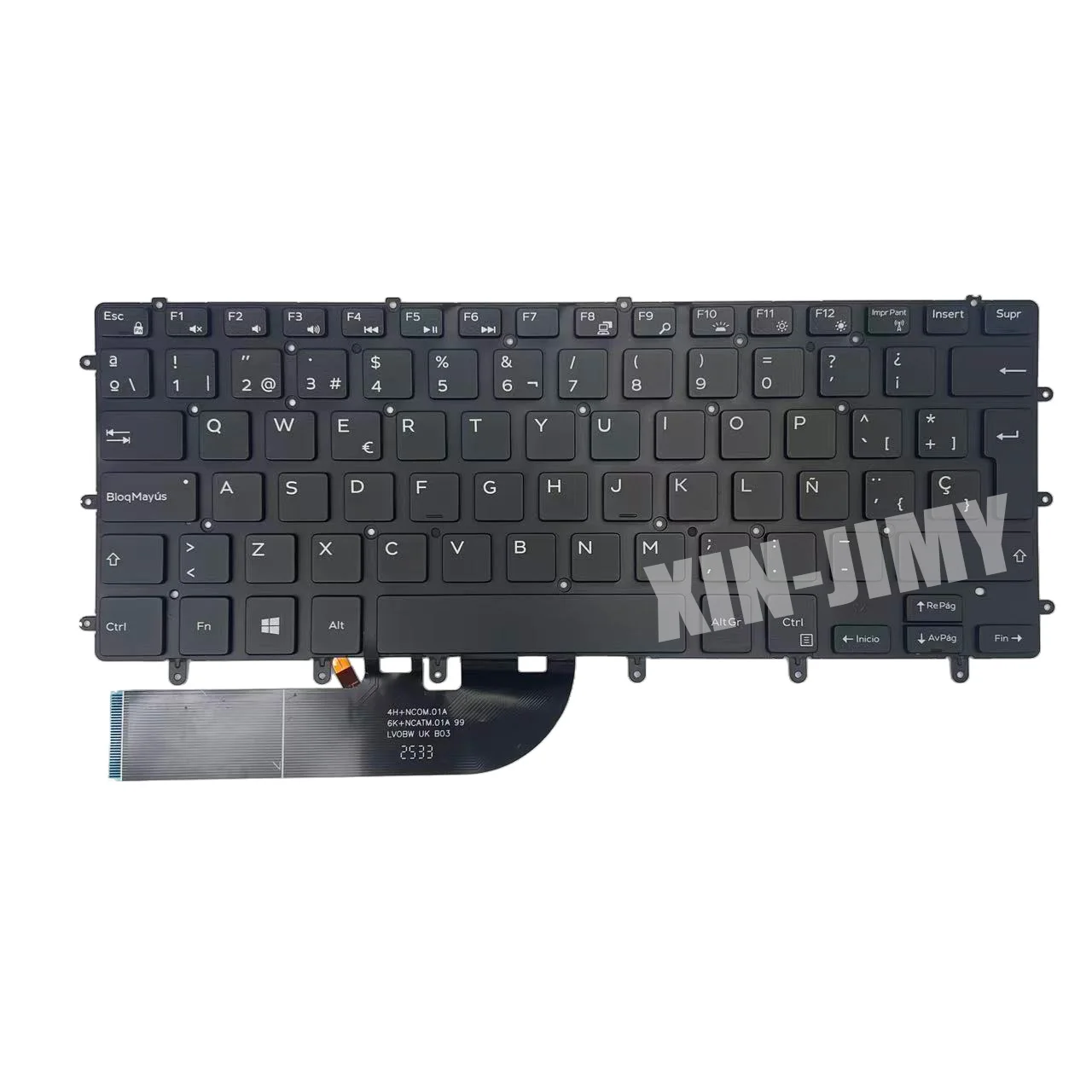 9560 Spanish backlit keyboard For DELL XPS 15 7590 （no 2 in 1）9550 9560 9570 M5510 Inspiron 7558 7568 7590 P5