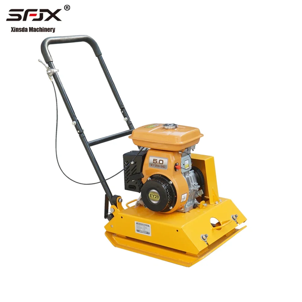 Petrol plate tamper ground tamping machine electric dl road asphalt two-way vibration compactor vibration tamping machine