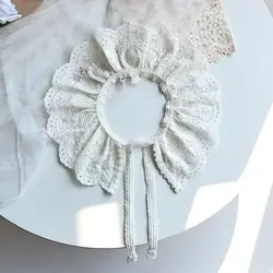 MILANCEL Toddler Baby Girl Lace Scarf Fase Collar Infant Girls Hollow Out Scarves Kids Accessories for Kids