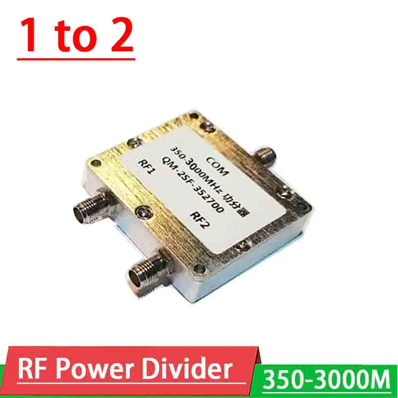 350-3000MHZ Power Divider RF power splitter 1 to 2 Power Divider Combiner for 868M 1.5G 2.4G GPS WiFi VHF Ham Radio amplifier