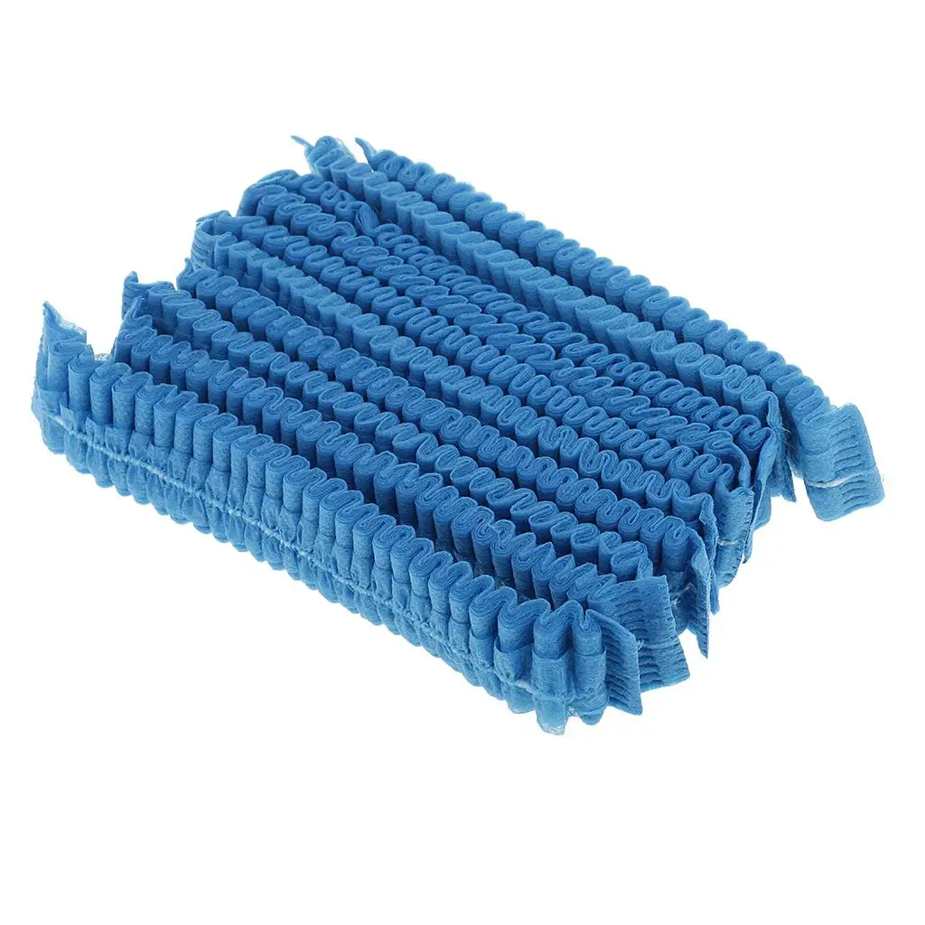 10pcs Disposable Hair Net Caps Mob Caps Clipped Hair Head for Salon Sunless Spray Tanning