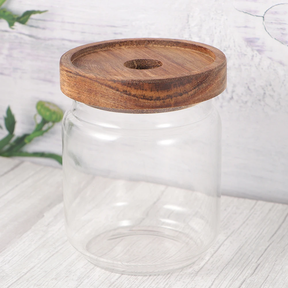 

2 Pcs Candy Jar Sugar Storage Container Food Containers Airtight Glass with Lid