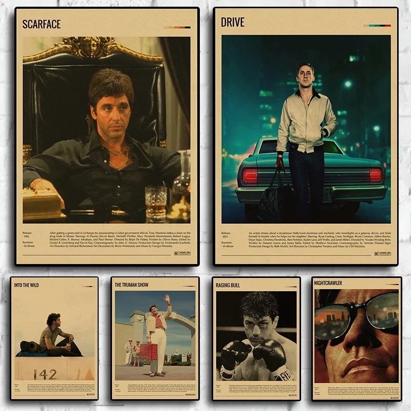 s الفيلم المشارك الجمالية محرك سكارفيس فيلم تفاصيل الرعب خمر الديكور قماش اللوحة الملصقات ل جدار الفن غرفة ديكور #1