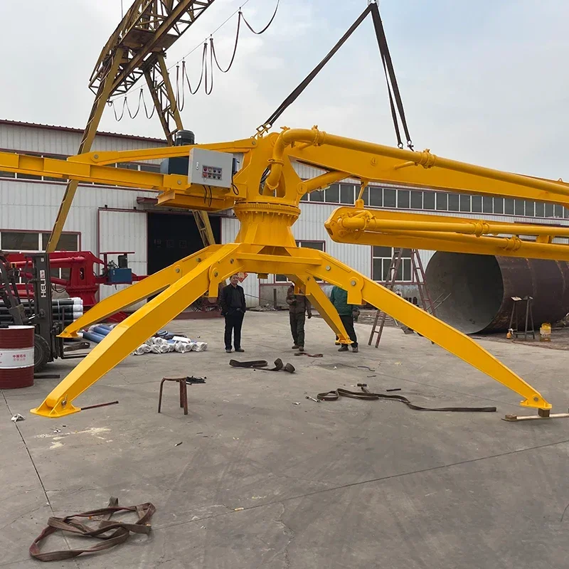 2026 Factory Supply Concrete Pump Distributor Mobile Hydraulic Spider Concrete Placing Boom Concrete Spreader