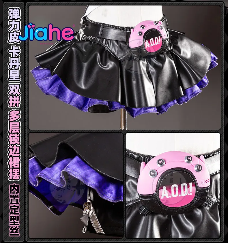 2026 Nuevo ‌ Disfraz de Cosplay de Nangong Yu, Ángel Delirante, para Halloween, del Juego Zenless Zone Zero ZZZ, Vestido de Cuero Gótico para Chica