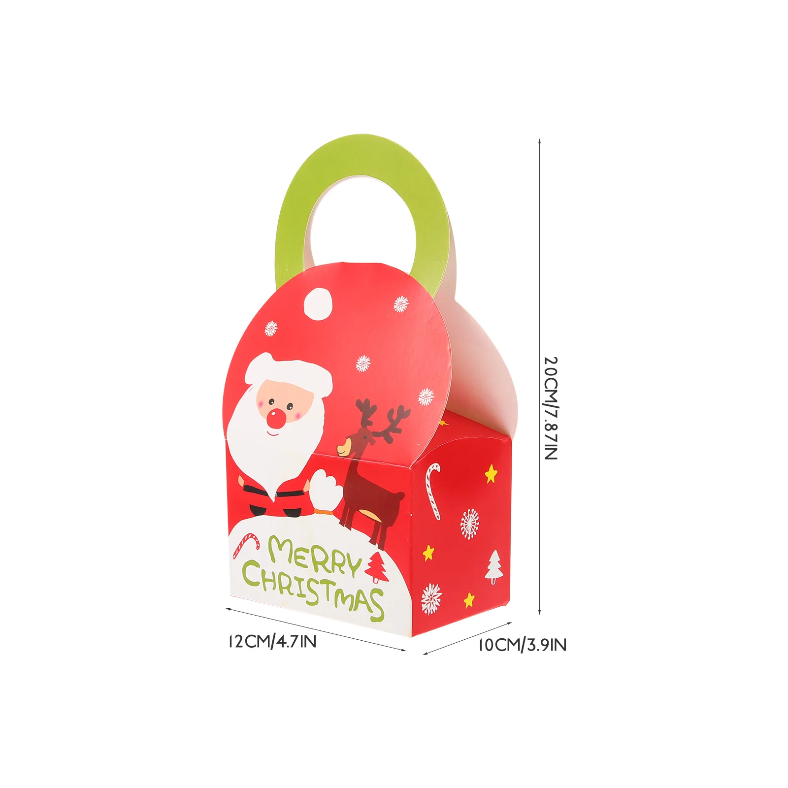 

10PCS 12 x 20 x 10cm Christmas Snowman Pattern Cookie Boxes Portable Cake Baking Cupcake Muffin Boxes Birthday Party Boxes with
