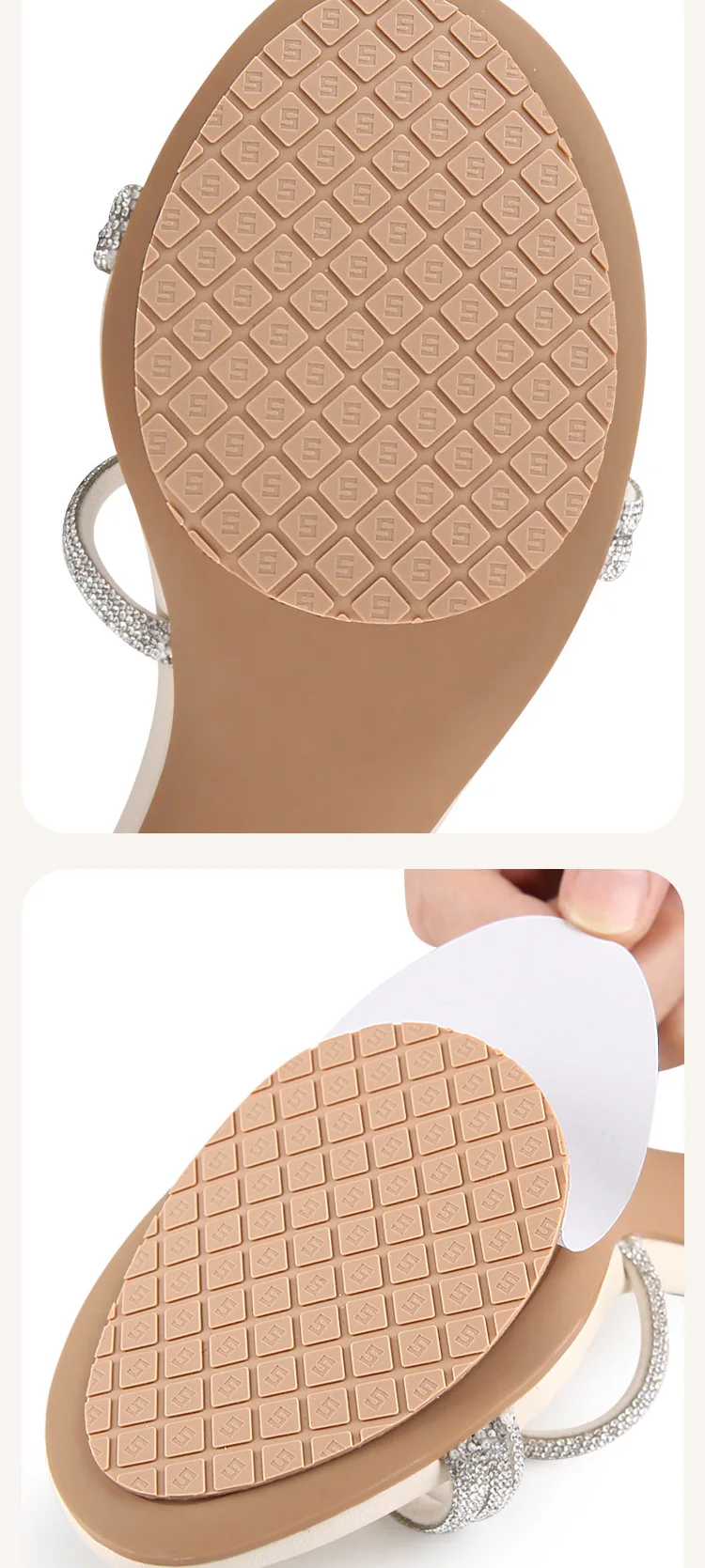 Reparaturset für Gummisohlen, rutschfest, verschleißfest, selbstklebender Sohlenschutz, geeignet für Schuhe mit hohen Absätzen und Sneaker. – Detail 9