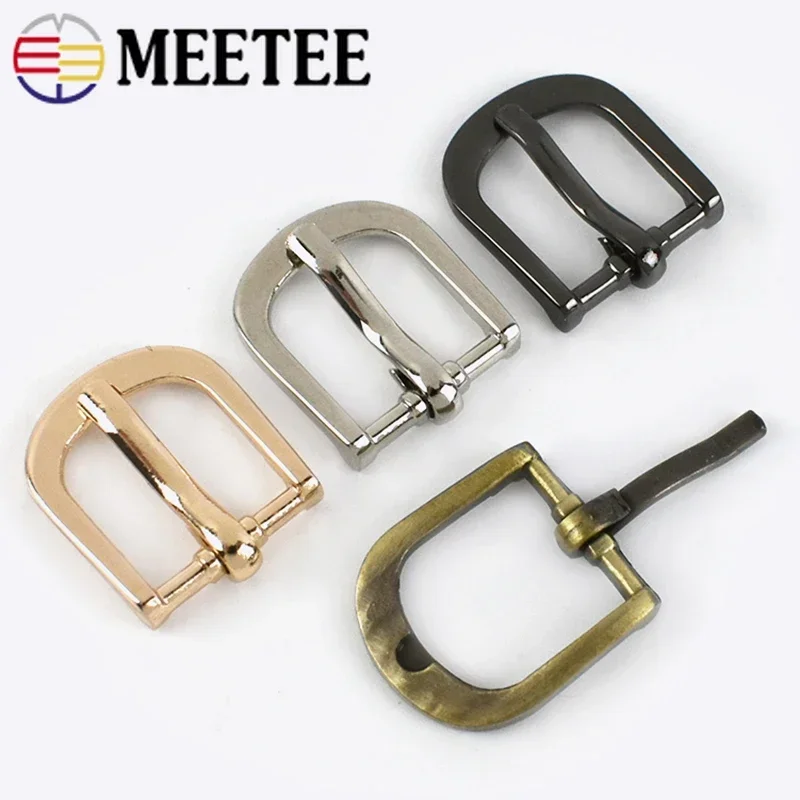 5/10Pcs 12/16/19/25/30/38mm Metal Pin Buckles Bags Strap Adjust Hook Shoe Belt Buckle Clothes Slider Clasp Sewing Accessories