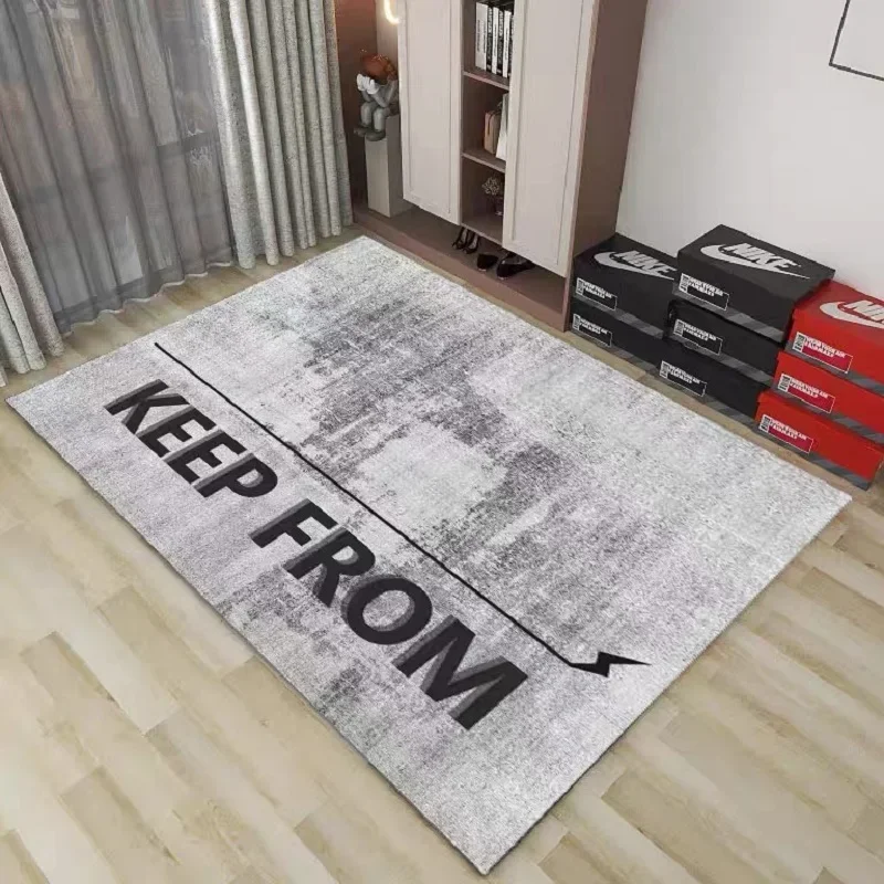 VIKAMA موضة السجاد غرفة نوم غرفة المعيشة الاتجاه شخصية الإبداعية بنين شقة حذاء جدار السرير القذرة ديكور المنزل حصيرة #4