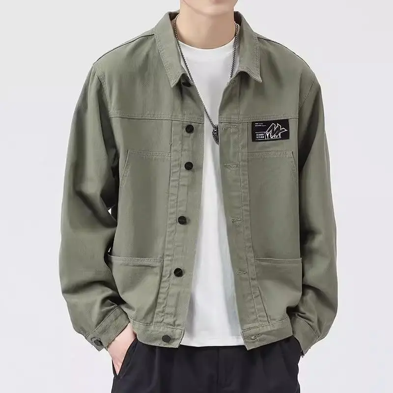 

Ковбойское пальто из 100% хлопка для мужчин на борту Недорогая верхняя одежда Зимняя верхняя одежда Винтаж Размер L Повседневная роскошная джинсовая куртка-карго Мужская