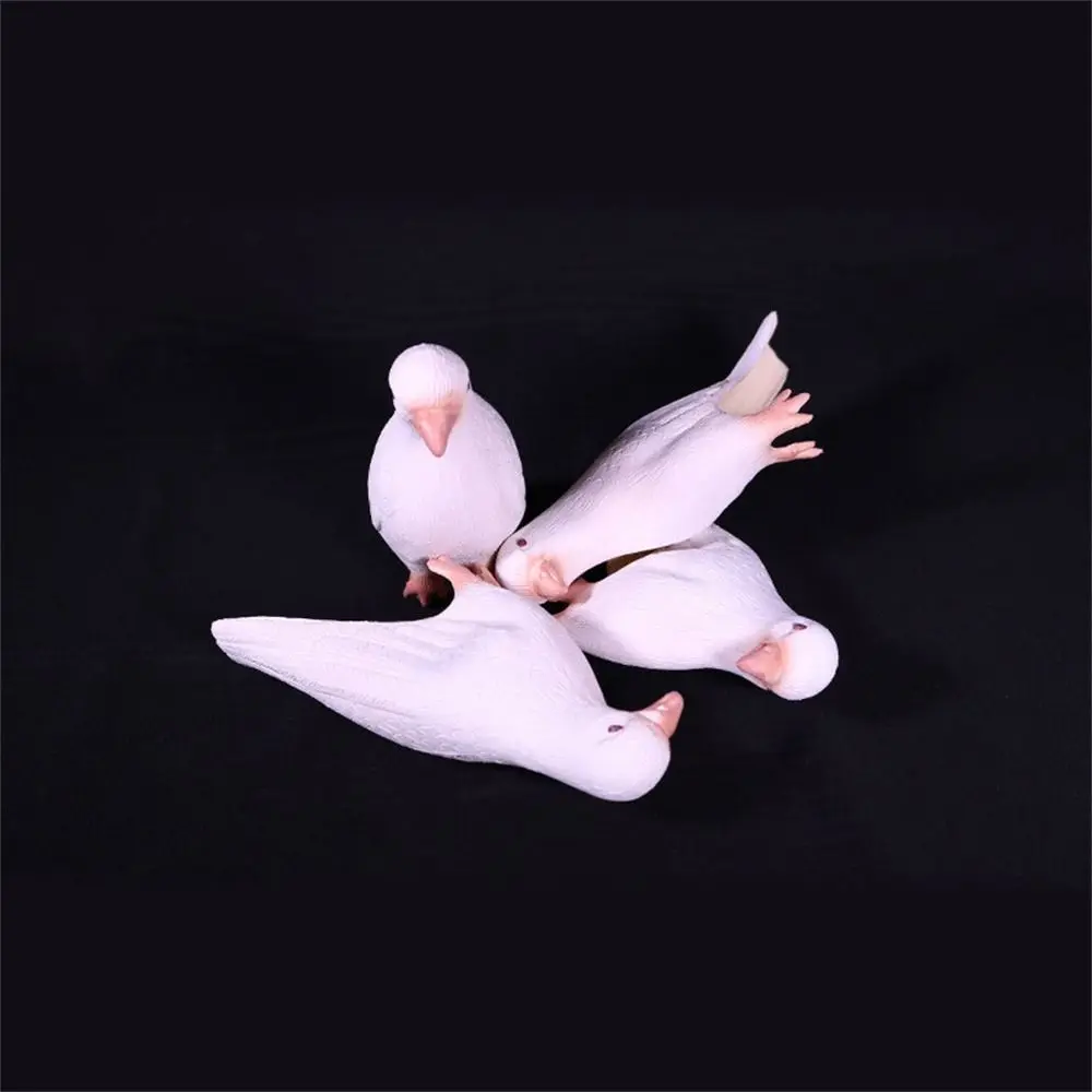 Appearing Vanishing Dove Comedy Props Imitation Pigeon Mentalism Dove Magic Tricks Rubber Magic Props Fake Living Dove Magicans