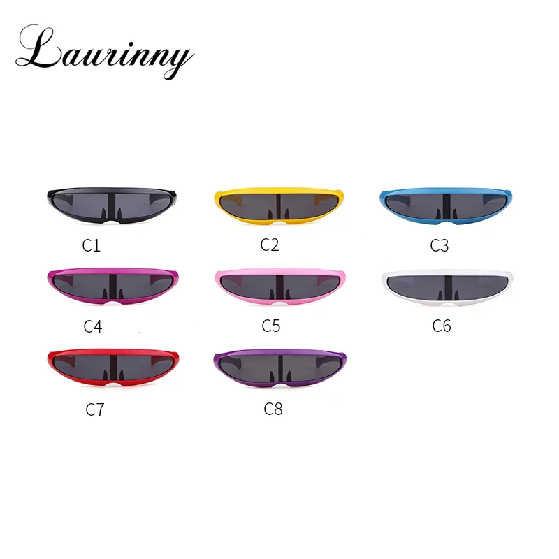 2023 New Futuristic Visor Sunglasses Men Windproof Goggles Sun Glasses One Piece Flat Top Sunny Women Eyewear Shield Shades Male