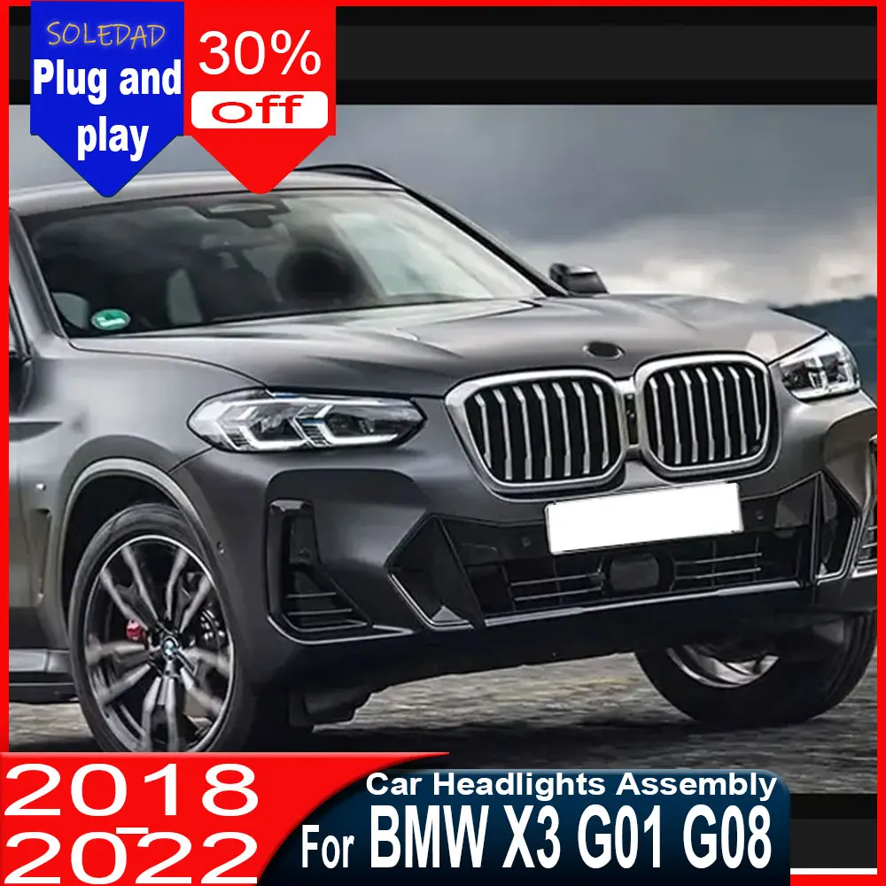 

Car Accessories For BMW X3 G01 G08 2018 2019 2020 2021 2022 DRL Fog Trailer Lamps Turning Signal Voiture Lamps Headlight Led