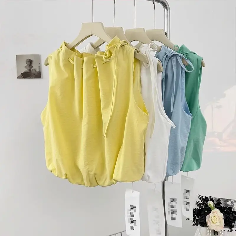 

Корейский жилет с рюшами и рюшами, женский весенний жилет 202, свободный модный маленький повседневный жилет для поездок на работу