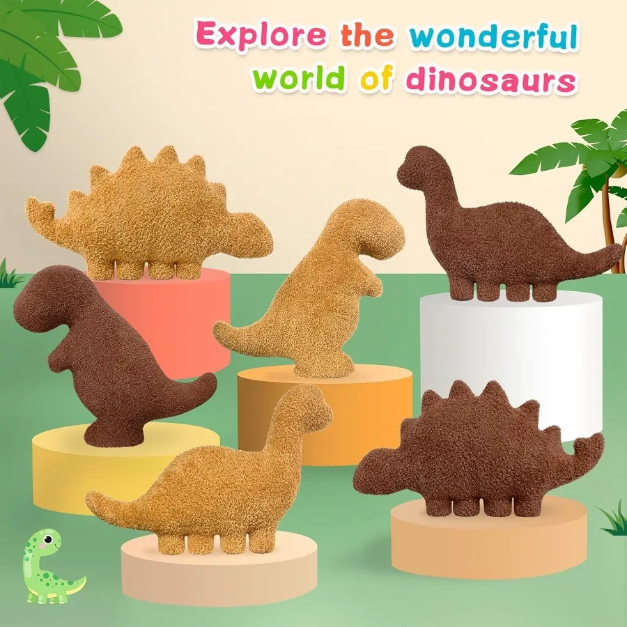 Dino-Huhn-Plüschnuggets-Kissen für lustige Geburtstagsgeschenke, süßes, lustiges Stofftier-Spielzeug für Jungen und Mädchen, Dinosaurier-Geschenke für Te