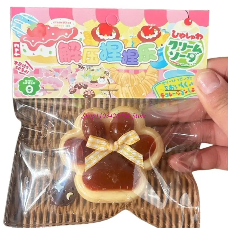 Stress Relief CatsPaw Toy for Adult Hand Squeeze TPR Anxiety Toy Squeezable Toy Child Holiday Goodie Bag Fillers