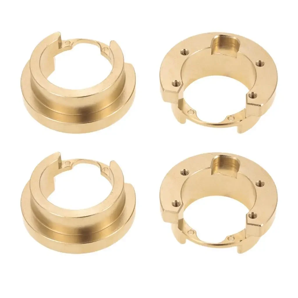 

4 шт. латунный противовес рулевого блока, ось колеса с нержавеющими винтами для Traxxas TRX-4