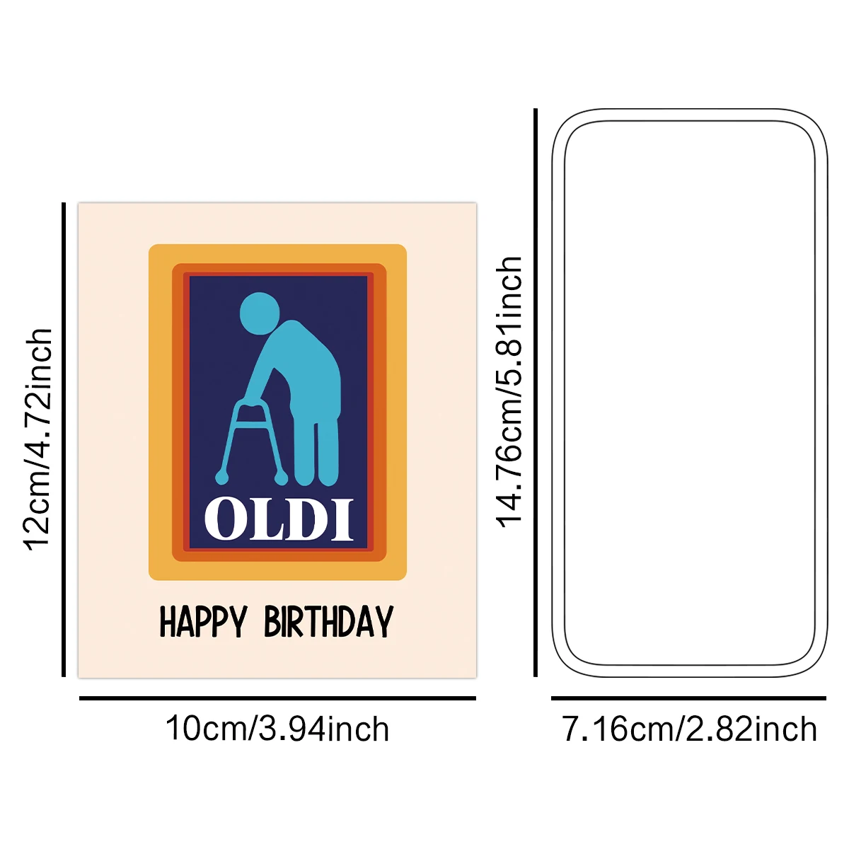 4pcs/pack Oldi Happy Birthday Wine Bottle Labels for Him Wine Gift labels for Men Dad Friend Funny Birthday Wine Bottle Stickers image 2