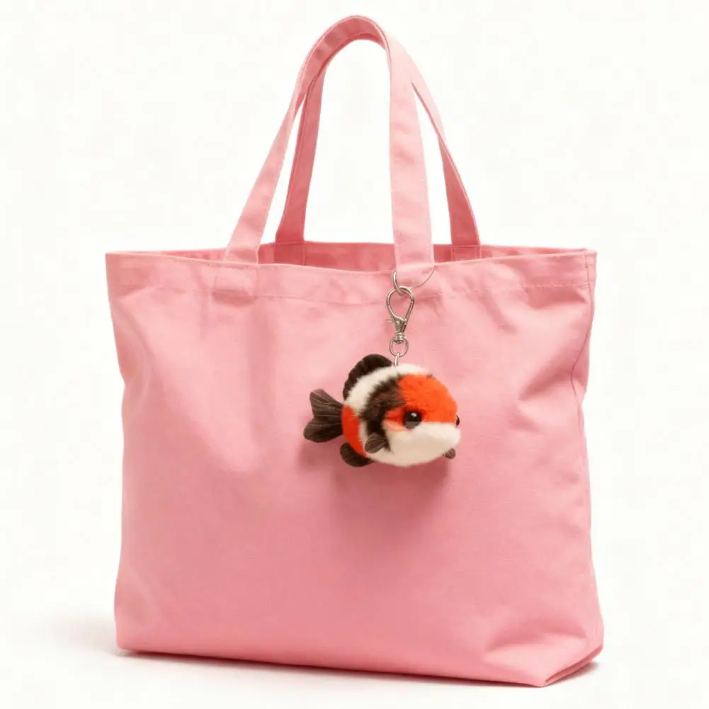 Fish Keychain Lucky Fish Plush Keychain Charm Cute Carp Keyring for Bookbag Purse Good Luck Gift for Bestie Friends Couples Cute