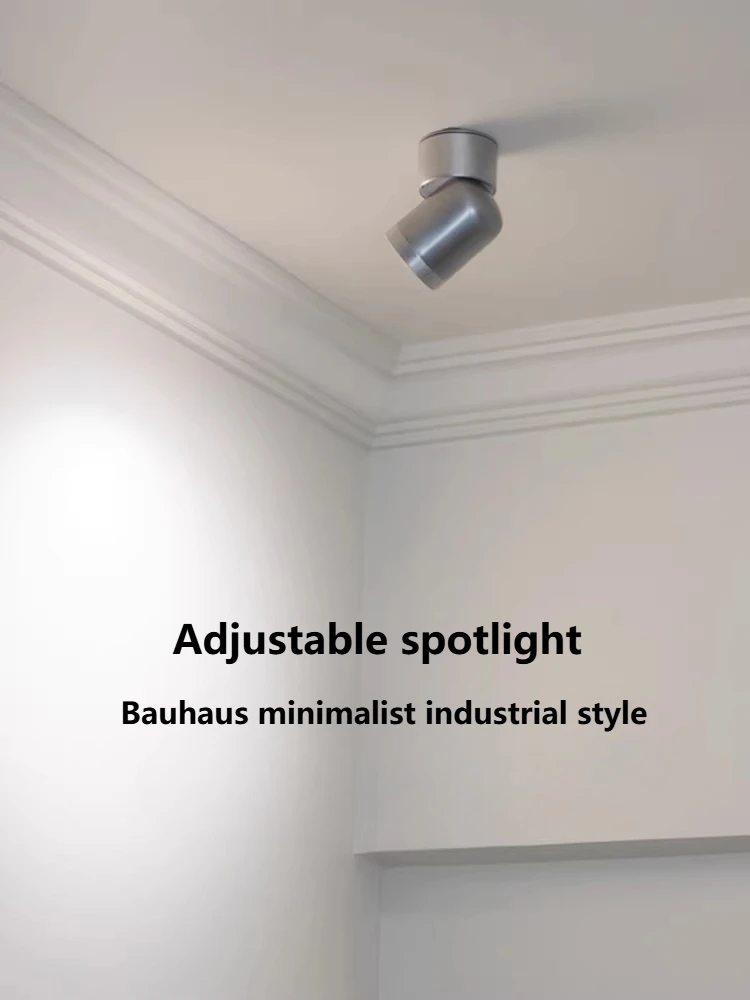 

Винтажный светодиодный светильник Bauhaus, накладной, алюминиевый, серебристого цвета, потолочный, с регулируемым углом наклона, складной, светодиодные лампы.