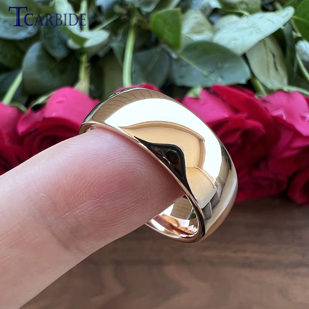 2/3/4/5/6/7/8/10MM Multiwidth Wedding Band Men Women Tungsten Ring Domed Polished Classic Daily Accesories Gift Jewelry