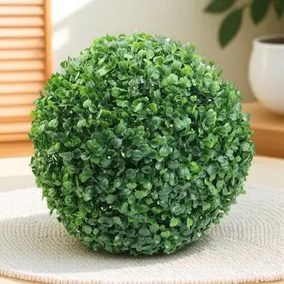 

Искусственные подвесные шары-топиарии из травы для декора потолка, зеленые декоративные шары-листья для дома, торгового центра, ресторана